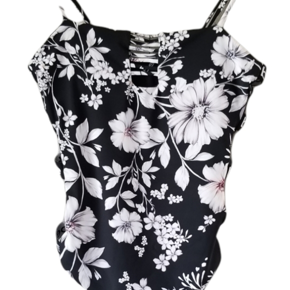 NWT Bebe Floral Swimsuit One Piece - Picture 2 of 9